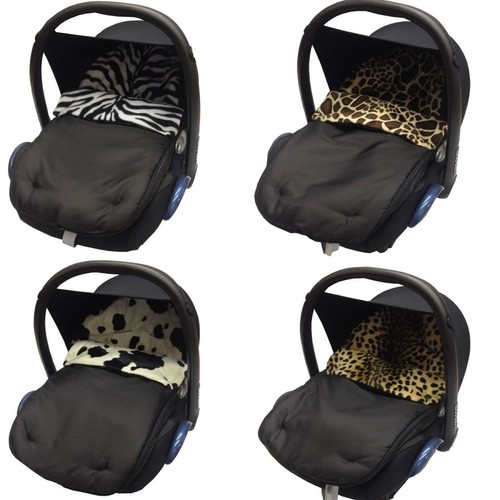 Animal print car seat - seat, footmuff