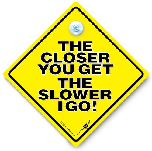 Tailgating car signs keep - tailgating,